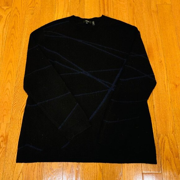 Theory Sweater Mens Large Pullover  Wool Cashmere Crew Neck - Picture 1 of 16